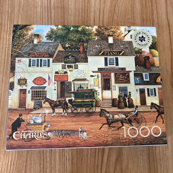 Buffalo Other - Charles Wysocki Buffalo Silver‎ Select Edition 1000 Pc Puzzle Olde Cape Cod